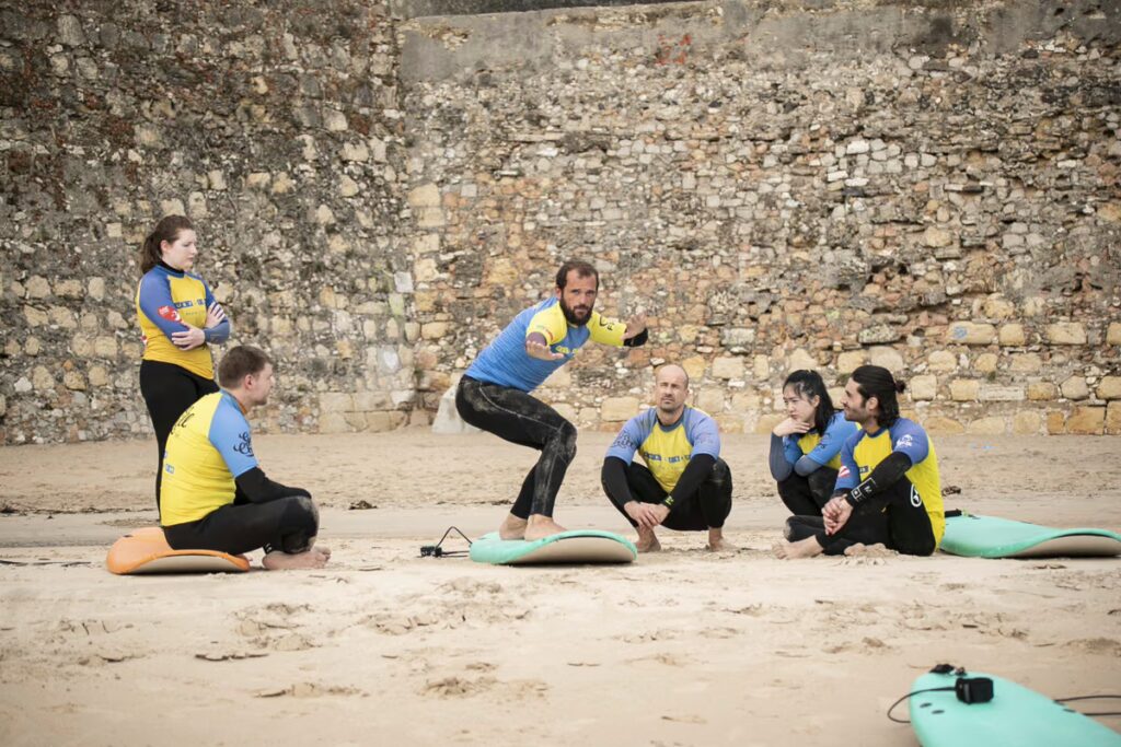Group Surf Lessons in Lisbon